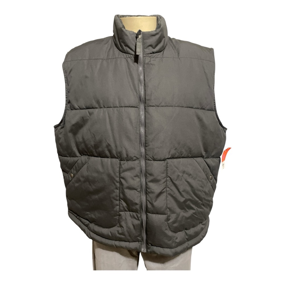 St. John's Bay Charcoal Puffer Vest XXL
